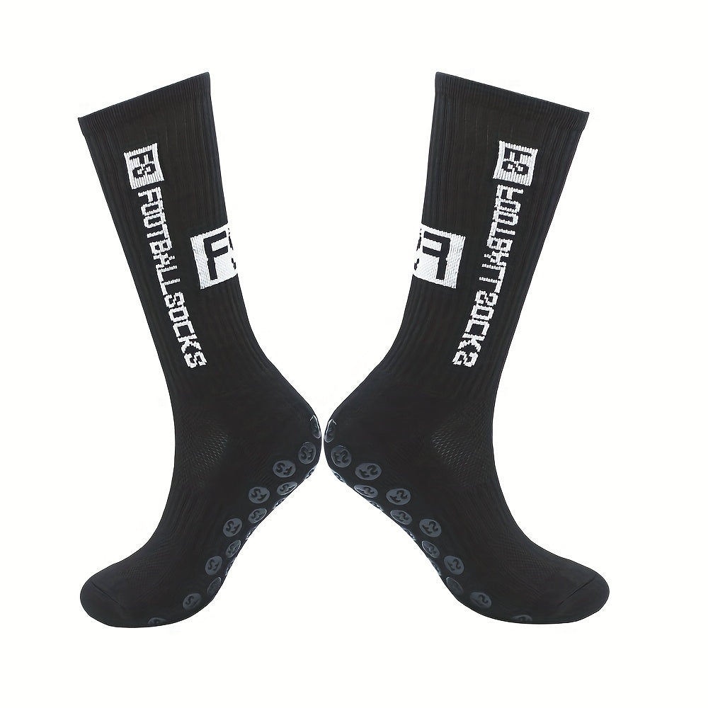 Men's Football Socks Non slip Sports Socks Crew Socks With Gripper