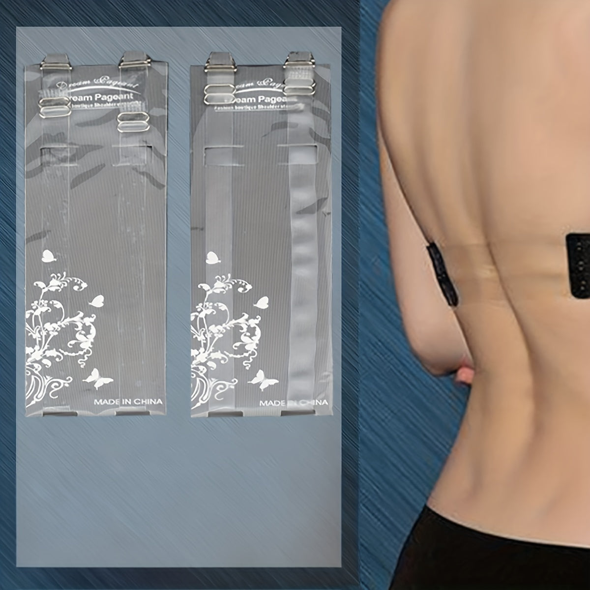 Adjustable Invisible Shoulder Straps 2 Pairs
