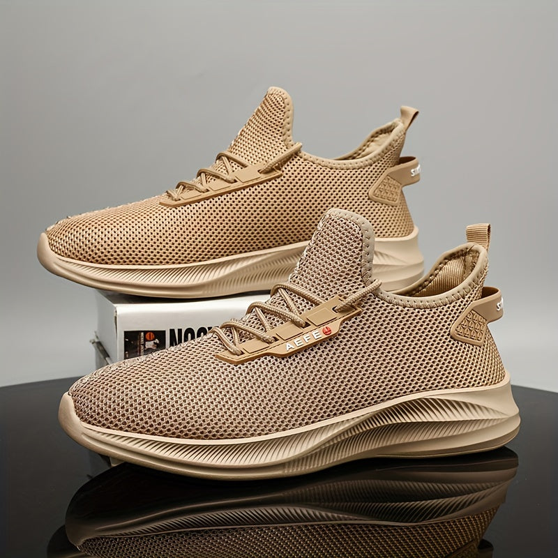 Men's Slip on Sneakers with Shoelaces Breathable Athletic Shoes