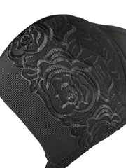 Floral Jacquard Lace High Stretch Supportive Bra