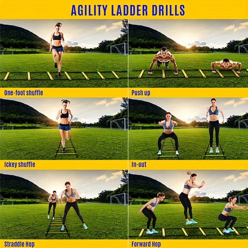 8-Section Football Training Rope Ladder Speed Equipment