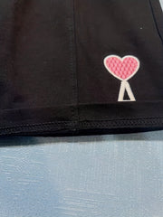 Girls Embroidered Letter Sweat Shorts Stretch Casual Sports Shorts For Kids