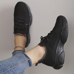 Women's Chunky Sneakers Breathable Low Top Running Trainers