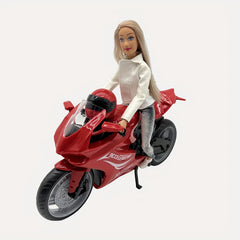 Sliding Simulation Motorcycle Doll Joint Bendable Motorcycle