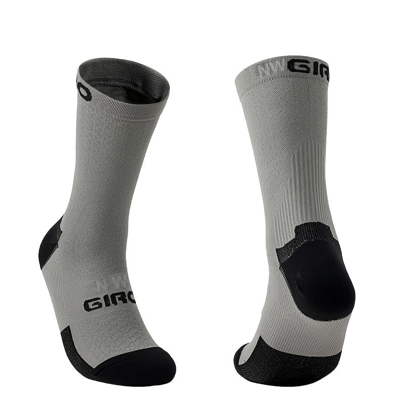 Anti Slip Compression Socks for Men and Women - Athletic Crew Socks