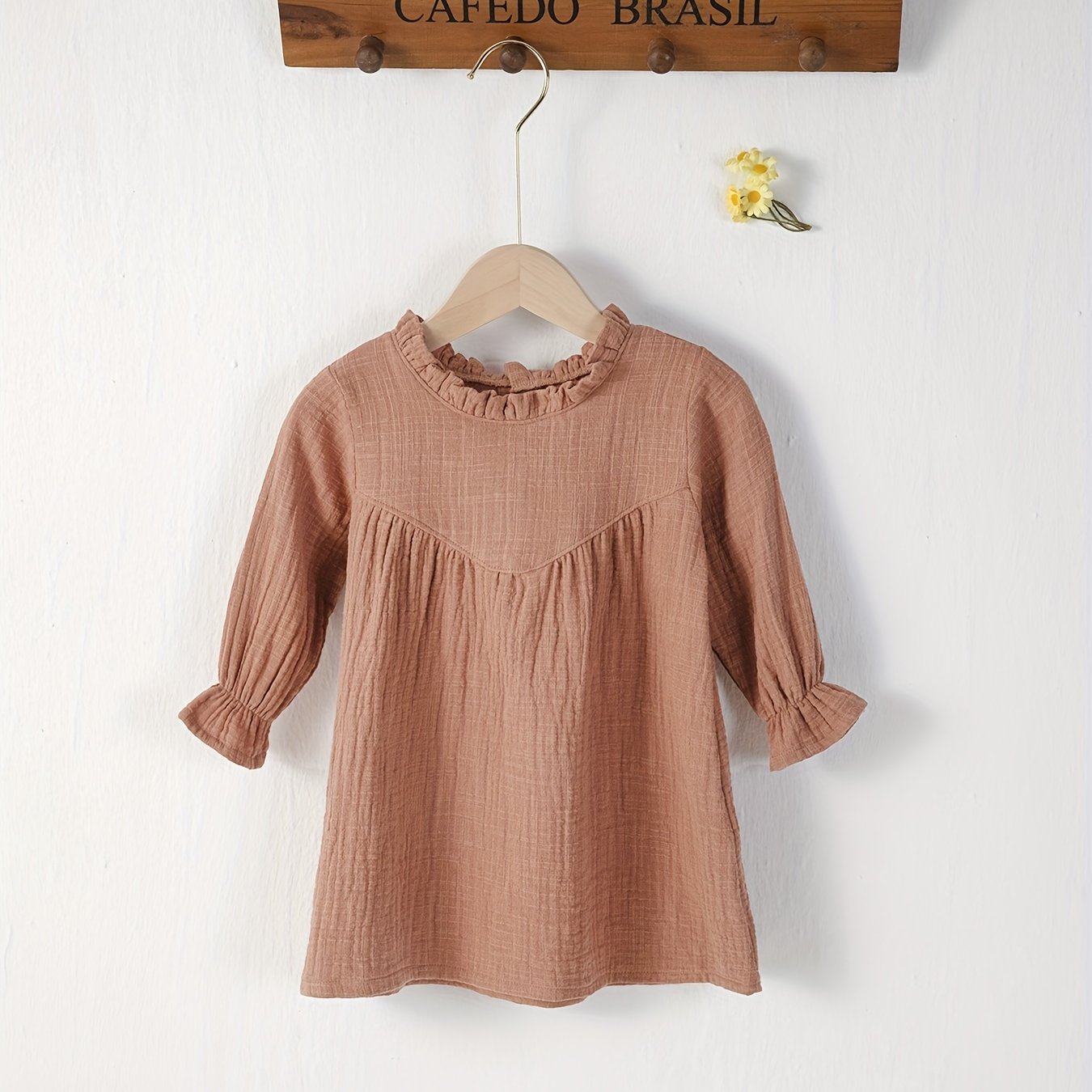Comfy Cotton Ruffle Dress for Girls
