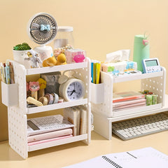 Desktop Organizer Shelf Stationery Organizer With Pen Holder