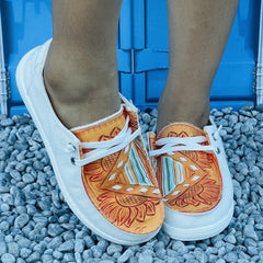 Sunflower Slip-On Women's Casual Flat Sneakers Outdoor Sports Shoes