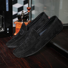 Men's Loafer Shoes Rubber Sole Flat Heel