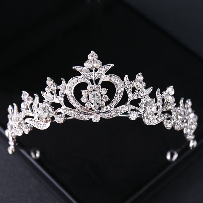 Baroque Rhinestone Crystal Tiara Bridal Headpiece Hair Jewelry