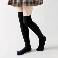 2 Pairs Girls Soft Over the Knee Socks for Spring Summer