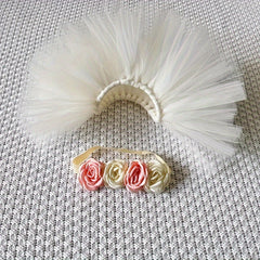 Ivory Ballet Tutu Skirt & Headband Set for Girls