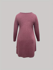 Cat Print Long Sleeve Sleep Dress