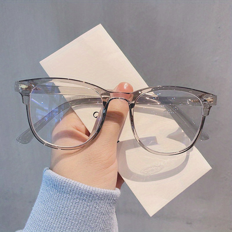 Light Blocking Glasses Mod Jelly Square Clear Lens Computer Glasses