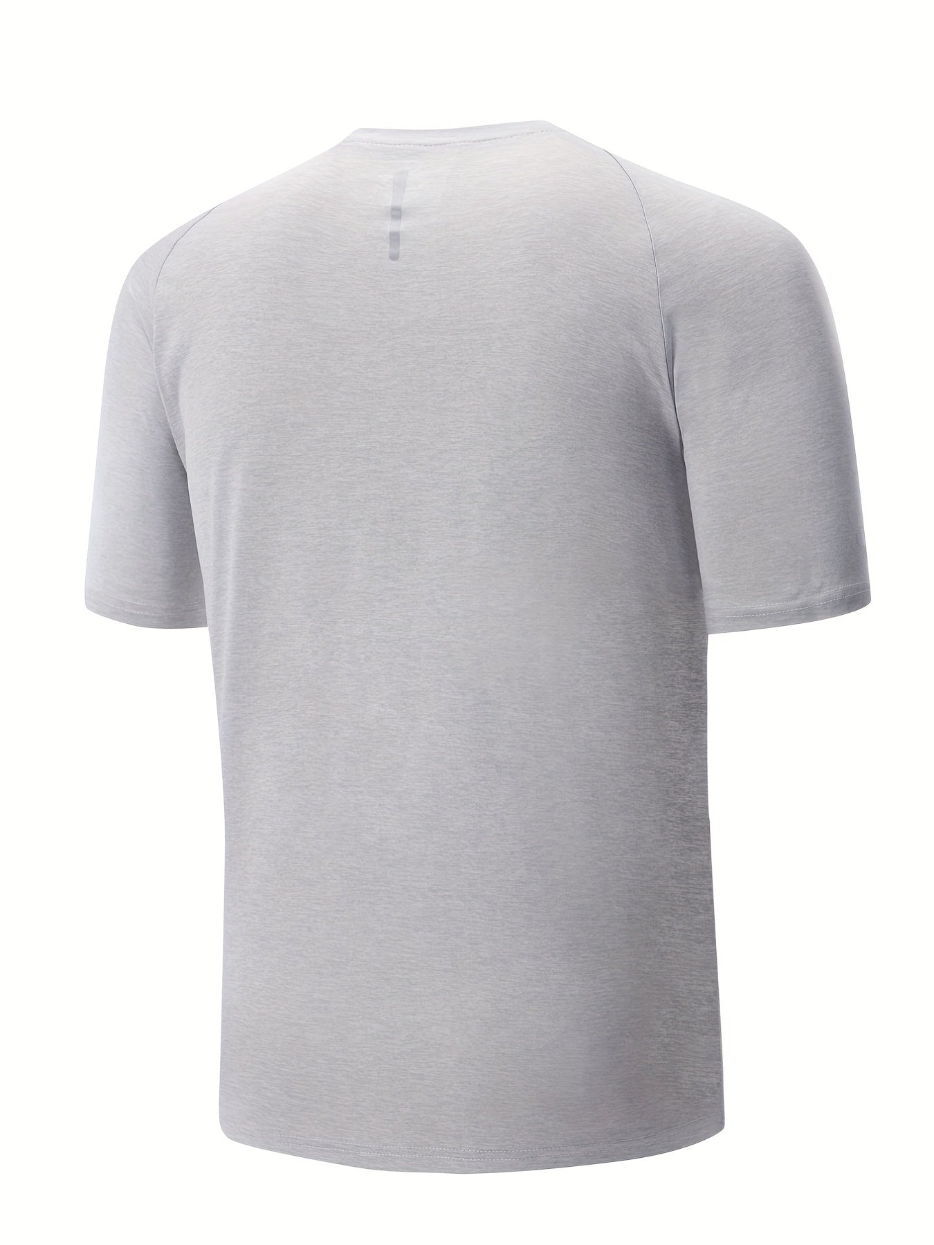 Men's Comfy Sports T-shirt Solid Tee for Fitness Activities