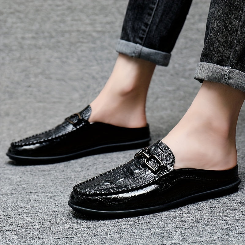 Men's Horsebit Loafers Comfy Non Slip Mules