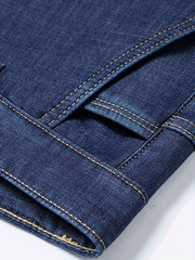 Men's Stretch Straight Leg Jeans Casual Pants for Business