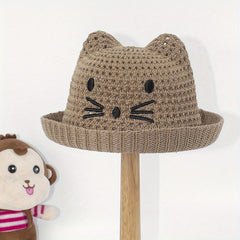 Baby Cat Straw Hat Sunshade Top Hat Boys Girls