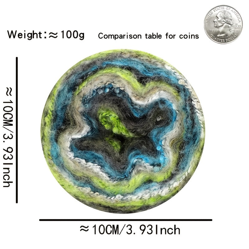 Hand Knitted Gradient Mohair Yarn, Crocheting Wool Acrylic Polyester Thread