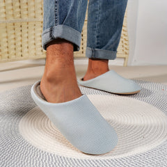 Soft Plush Cozy House Slippers Anti-skid Slip-on Shoes for Men