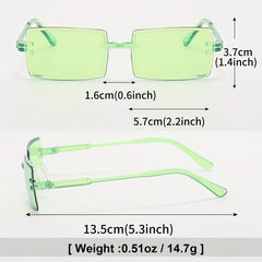 Personalized Small Square Frame Sunglasses for Men and Women