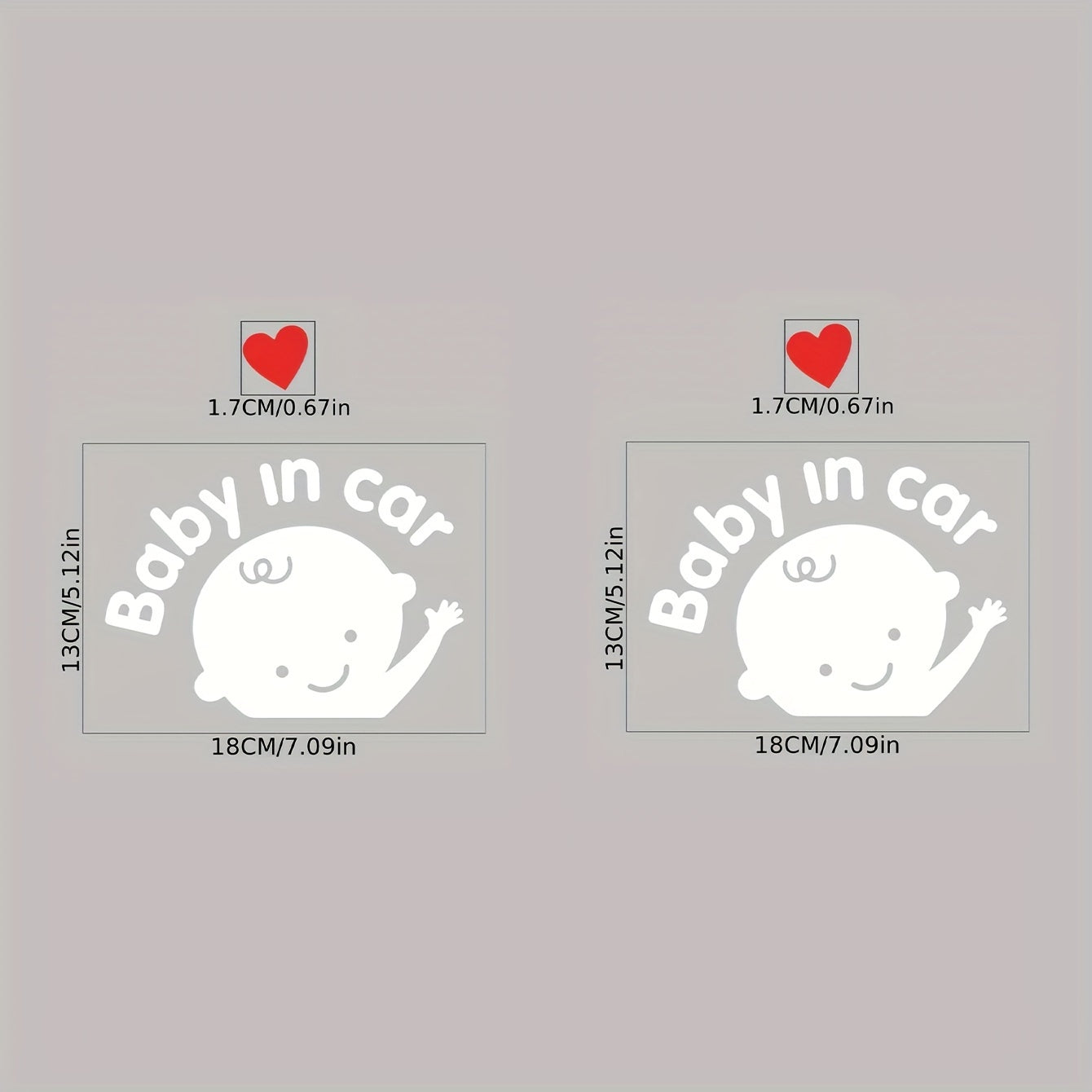 Baby In Car Car Sticker Wall Sticker 13 0 18 01cm