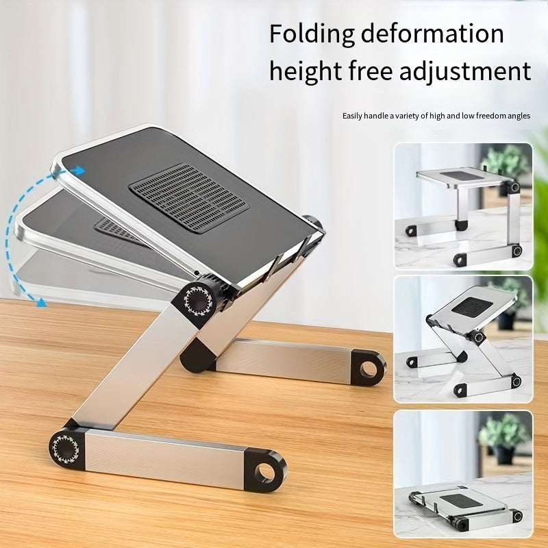 Folding Bookshelf Stand Adjustable Study Table