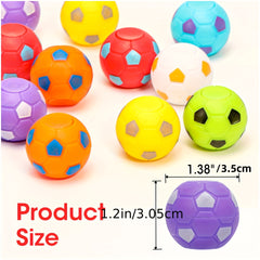 24 Pcs Soccer Party Favors Mini Fidget Spinners Soccer Ball Toys