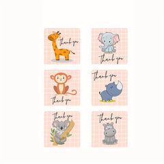 300pcs Animal Thank You Stickers for Business Cards