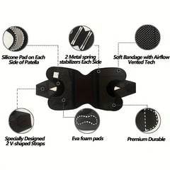 Adjustable Breathable Meniscus Knee Pads - Size Up for Outdoor Activities