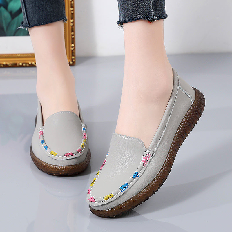 Women's Slip On Flat Loafers Soft Sole Walking Shoes