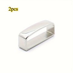 2pcs Stainless Steel Square Belt Buckle for Men's Belts