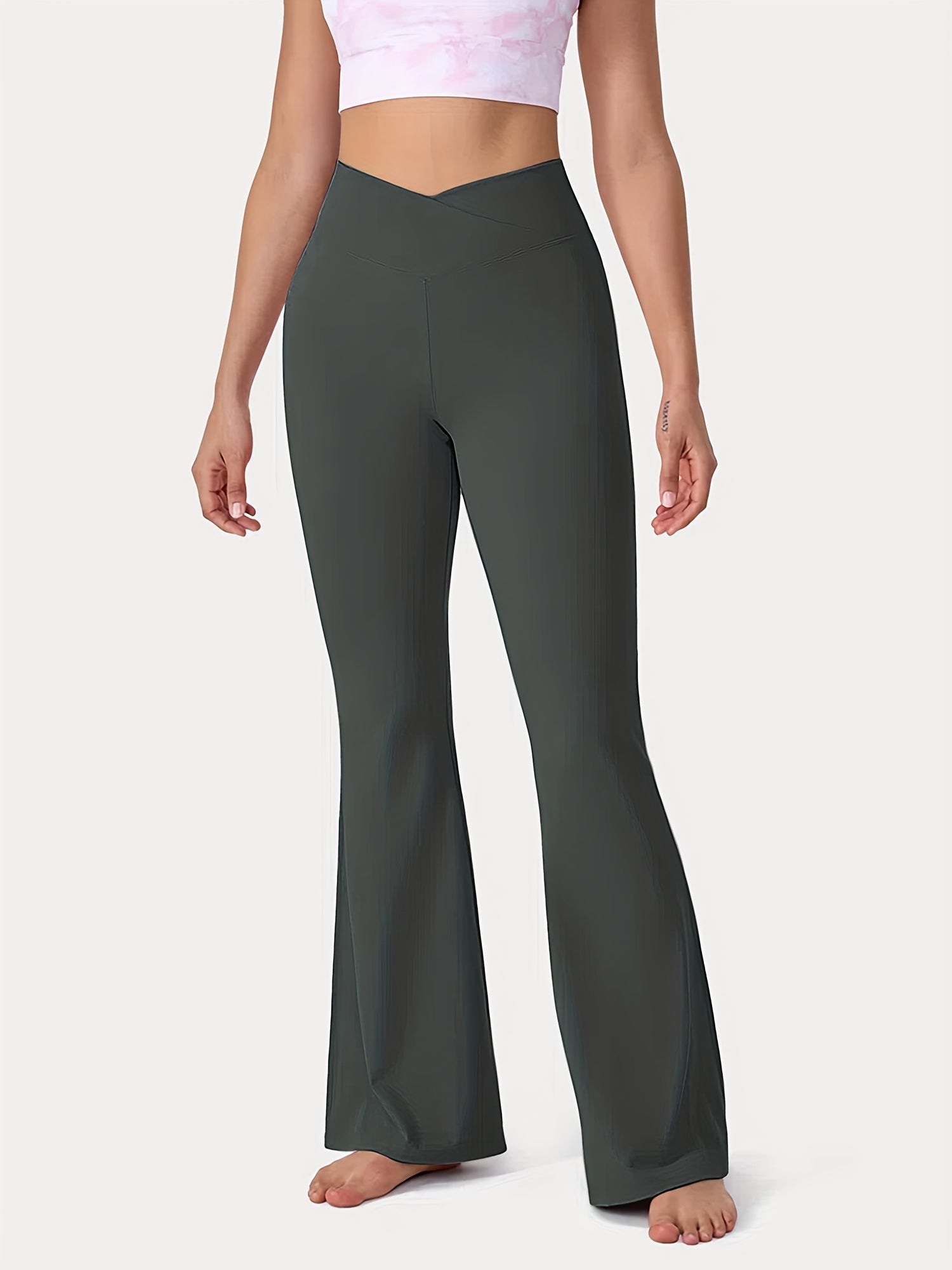 Flare Leggings Fitness Hip Lifting Bootcut Sports Pants