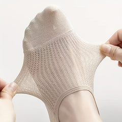 5 Pairs No Show Ankle Socks Breathable & Lightweight All match Socks Women's Sto