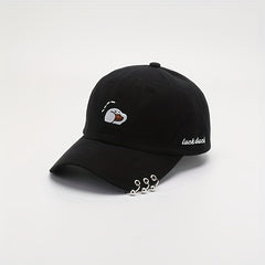 Cartoon Duck Embroidered Baseball Cap for Men & Women