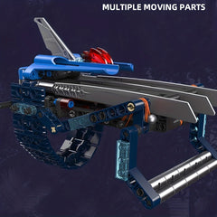 217pcs Ice Wolf Claw Building Blocks Set Weapon Launch Block Toy Kids Gift
