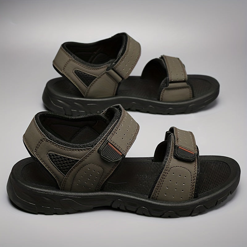 Men's Comfortable Beach Sandals Non Slip Hook And Loop Summer Shoes
