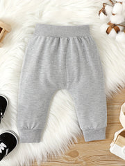 Infant Boys Spring & Autumn Elastic Waist Casual Pants