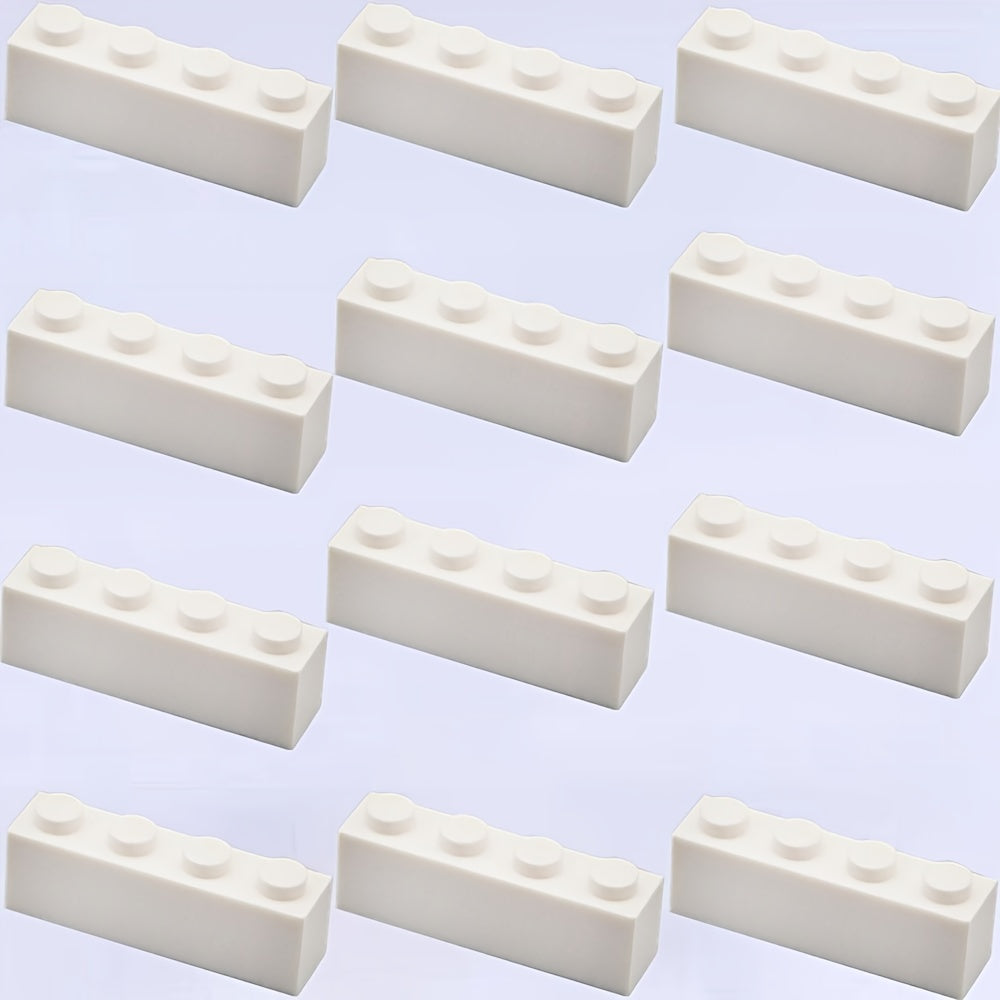 12 PCS 1X4 Thick High Wall Bricks Building Blocks Set