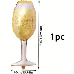 1pc Cheers Goblet Balloon Large Wine Glass Balloon
