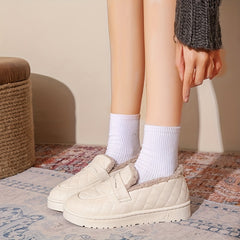 Women's Non-slip Snow Shoes Thick Bottom Warm Short Tube Shoes
