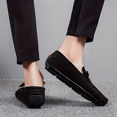 Men's Bowknot Moccasin Loafer Shoes Non-slip Slip-On Driving Shoes