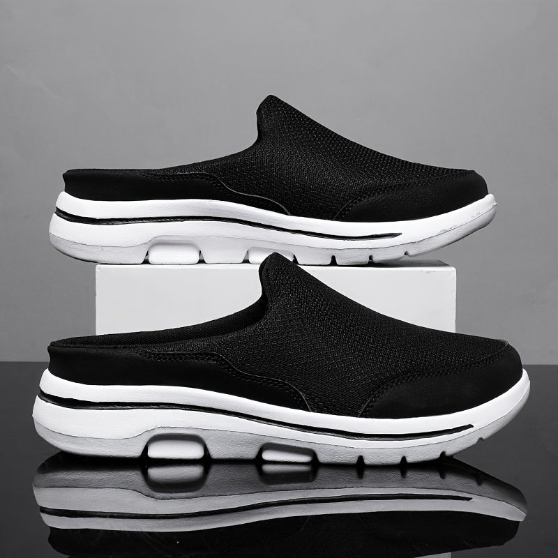 Men Slip on Mules House Slippers Lightweight Breathable Mesh Non Slip Slippers