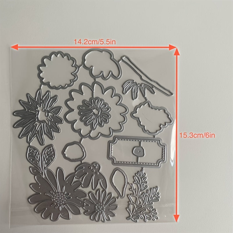 Cheerful Daisies Clear Stamps & Metal Dies DIY Craft Scrapbooking