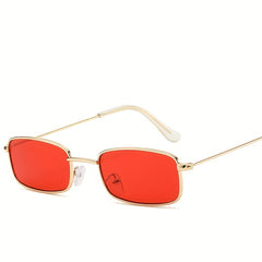 Vintage Square Metal Frame Sunglasses Retro Sun Glasses For Men