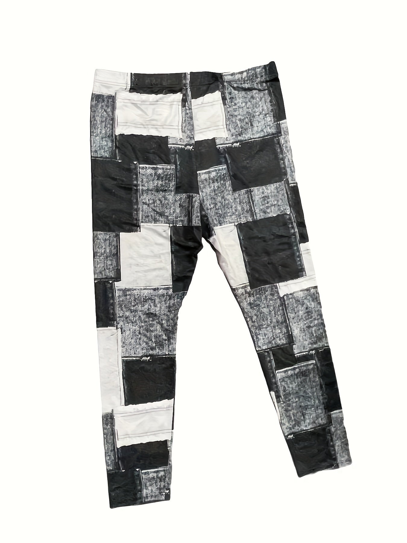 Denim Print High Rise Sporty Leggings