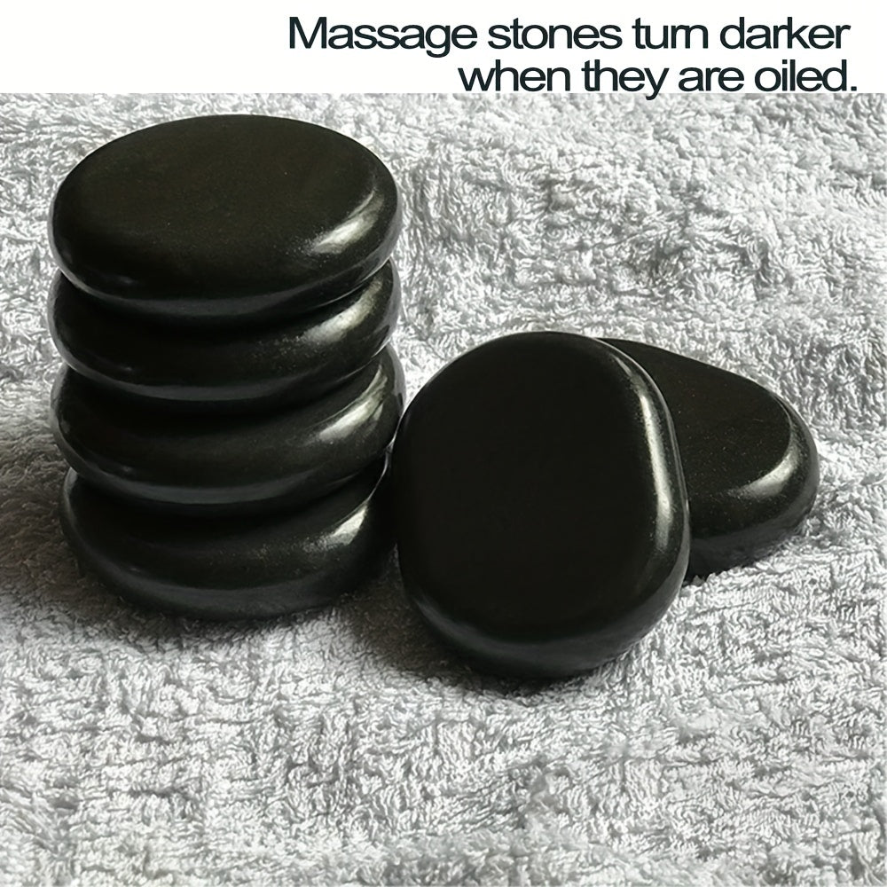 6pcs Large Massage Stones for Home Spa Muscle Relaxation Yoga Healing