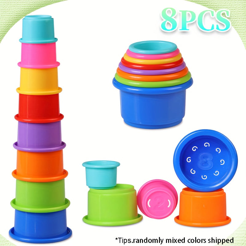 Stacking Cups Toy for Baby 6-12 Months, Bath Toys for Toddler