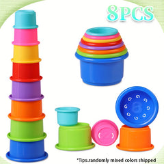 Stacking Cups Toy for Baby 6-12 Months, Bath Toys for Toddler
