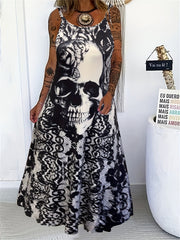 Goth Summer Dress Women's Maxi Cami Dress
